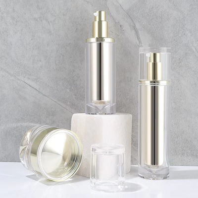 Bình xịt kích hoạt mini bằng acrylic màu vàng nhạt với đầu bơm thanh lịch và chiều dài ống tùy chỉnh cho bao bì chăm sóc da