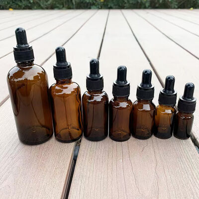 Wholesale Customized Colors YB Glass Essential Oil Bottle with Plastic Dropper and Silkscreen Printing in 10ml-100ml Capacity