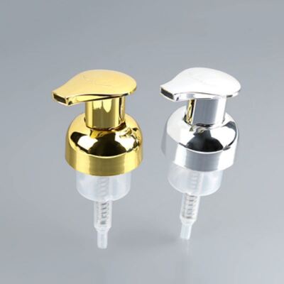 Máy bơm bọt mạ điện toàn thân 40mm 42mm với đầu ra bọt cao dành cho sữa rửa mặt cao cấp