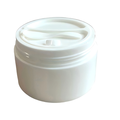 Đồ bán buôn 50+50g hộp kem nhựa PP lưới kép với kho riêng biệt lưới kép cho các sản phẩm chăm sóc da