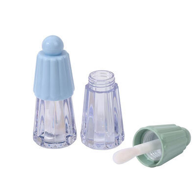 Tuýp son bóng nhựa thân thiện với môi trường 4.5ml hình ô dù cho sản phẩm chăm sóc môi