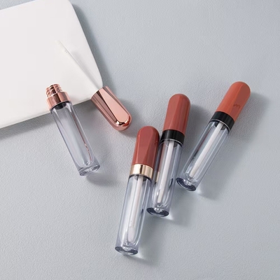 Nhựa vòng 4.5ml ống sơn môi điện mạ vòng màu có thể được tùy chỉnh
