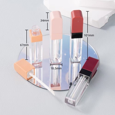 4ml ống kính môi nhựa với đầu vuông là dễ dàng để mang theo