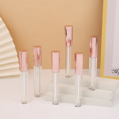Bốn góc kim cương kim loại nhôm vỏ nhựa ống sơn môi