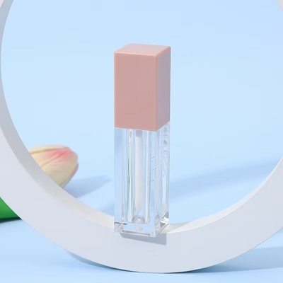 Square Pink 7ml Plastic Lip Glaze Tube Cho High Gloss Liquid Eyeshadow Lip Glaze
