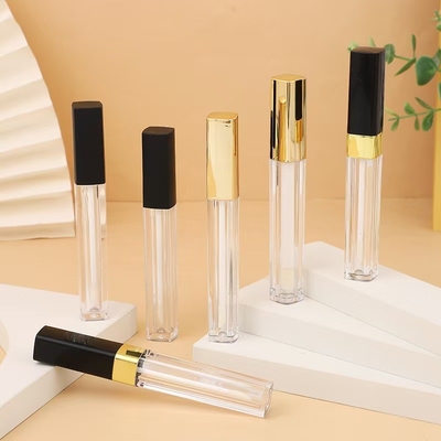 Slim Square Lip Glaze Tube Màu tùy chỉnh cho mỹ phẩm hoàn hảo