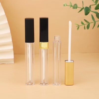 Slim Square Lip Glaze Tube Màu tùy chỉnh cho mỹ phẩm hoàn hảo
