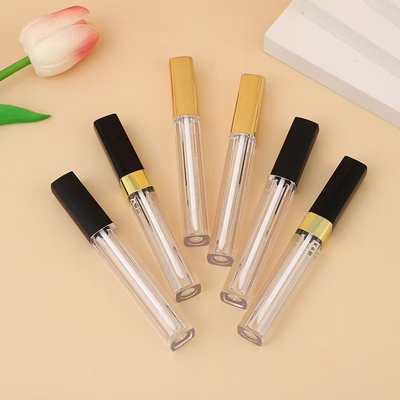 Slim Square Lip Glaze Tube Màu tùy chỉnh cho mỹ phẩm hoàn hảo