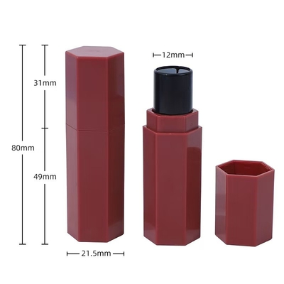 Bụi màu môi bằng nhựa hình sáu góc để làm đỏ và có hiệu ứng bóng 5ml Mẫu được cung cấp