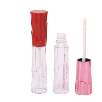 6ml ống kính môi bằng nhựa hình váy với bàn chải để dễ dàng mang theo và in màn hình thuận tiện