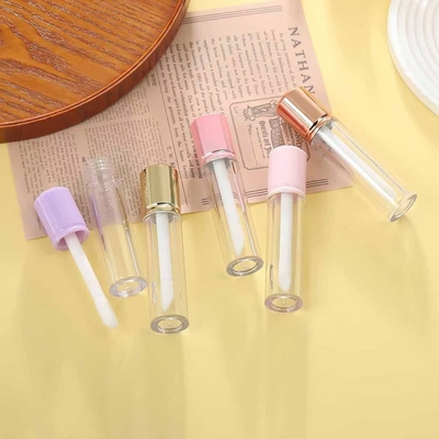 Vòng vỏ ngắn 6ml ống kính môi có thể được tùy chỉnh với logo