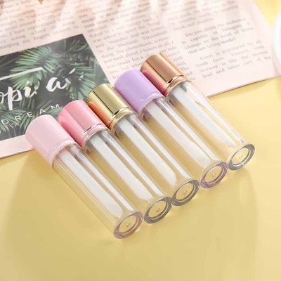 Vòng vỏ ngắn 6ml ống kính môi có thể được tùy chỉnh với logo
