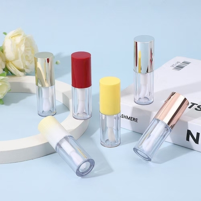 Vòng nhựa ống sơn môi với bàn chải Nhiều màu sắc có thể được tùy chỉnh Logo có thể được tùy chỉnh