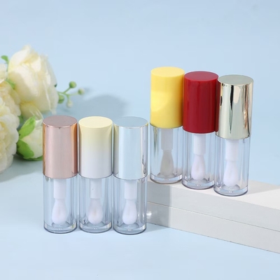 Vòng nhựa ống sơn môi với bàn chải Nhiều màu sắc có thể được tùy chỉnh Logo có thể được tùy chỉnh
