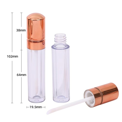 Rose Gold Head Cap Plastic Lip Glaze Tube Style cao cấp 4.5ml