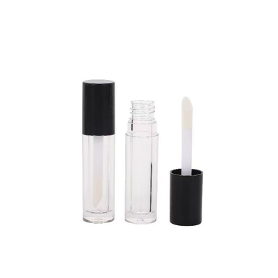 Square Plastic Lip Glaze Tube đơn giản với bàn chải và in logo