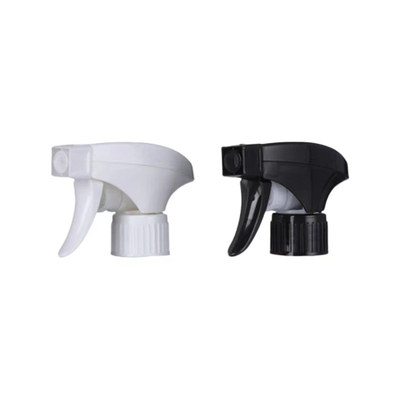Máy xịt kích hoạt bằng nhựa màu đen và trắng 28 / 410