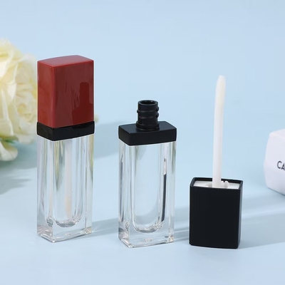 Nhãn sắc môi ống tiêu đề 3.5ML hình vuông thanh rỗng với màu sắc và logo tùy chỉnh