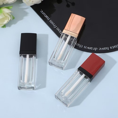 Nhãn sắc môi ống tiêu đề 3.5ML hình vuông thanh rỗng với màu sắc và logo tùy chỉnh