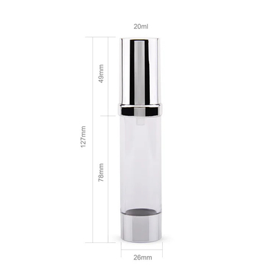 Ngoại hình sang trọng 20ml 30ml 50ml chai bơm không khí cho chăm sóc da