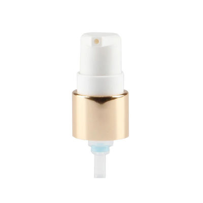 Bơm lotion mỹ phẩm vàng sang trọng với đầu xịt trắng cho chai chăm sóc da