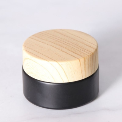 Đồ xách 10g hộp kem với mũ gỗ cho chăm sóc cá nhân chấp nhận Logo của khách hàng