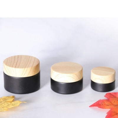 Đồ xách 10g hộp kem với mũ gỗ cho chăm sóc cá nhân chấp nhận Logo của khách hàng