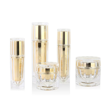 Bộ thùng chai Acrylic tùy chỉnh cho bao bì mỹ phẩm 30ML 50ML 100ML 30G 50G hoàn hảo