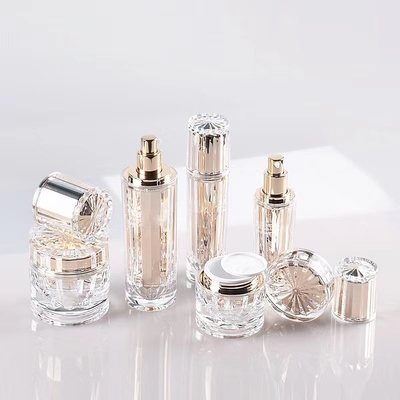 Bộ thùng chai Acrylic tùy chỉnh cho bao bì mỹ phẩm 30ML 50ML 100ML 30G 50G hoàn hảo