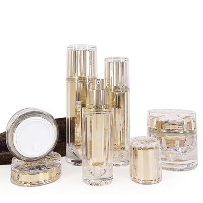 Bộ thùng chai Acrylic tùy chỉnh cho bao bì mỹ phẩm 30ML 50ML 100ML 30G 50G hoàn hảo