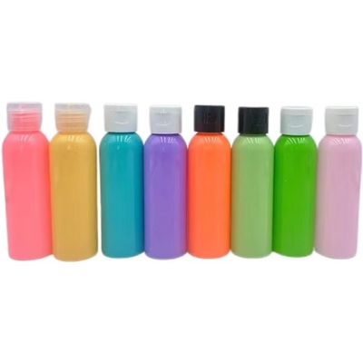 50ml chai nhựa PET với nắp vít nhiều màu cho chất lỏng