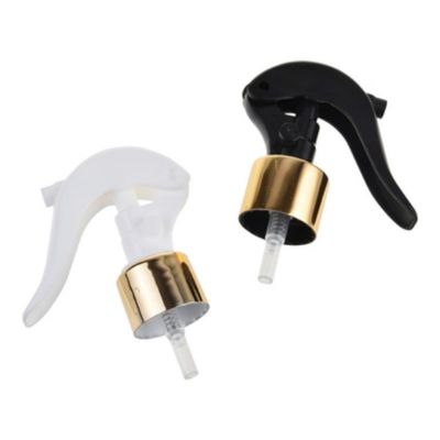Bình xịt kích hoạt bằng nhôm vàng cổ nhỏ với kích thước cổ 24/410 28/410 để phân phối sương mịn