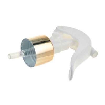 Bình xịt kích hoạt bằng nhôm vàng cổ nhỏ với kích thước cổ 24/410 28/410 để phân phối sương mịn