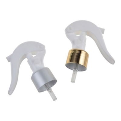 Bình xịt kích hoạt bằng nhôm vàng cổ nhỏ với kích thước cổ 24/410 28/410 để phân phối sương mịn