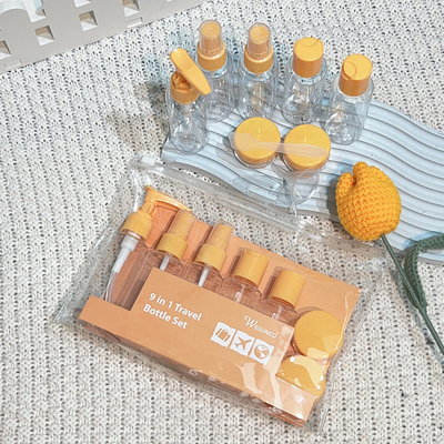 Hot Stamping 50ml chai nhựa cho tùy chỉnh màu sắc chăm sóc da Travel Set