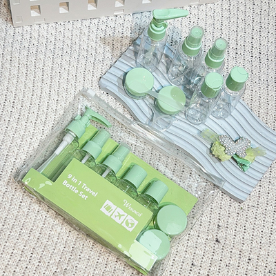 Hot Stamping 50ml chai nhựa cho tùy chỉnh màu sắc chăm sóc da Travel Set