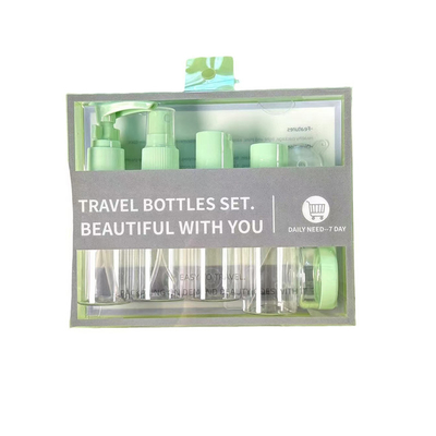 Dễ dàng mang theo 8 miếng chai đi du lịch 50ml được đặt với vật liệu thân nhựa