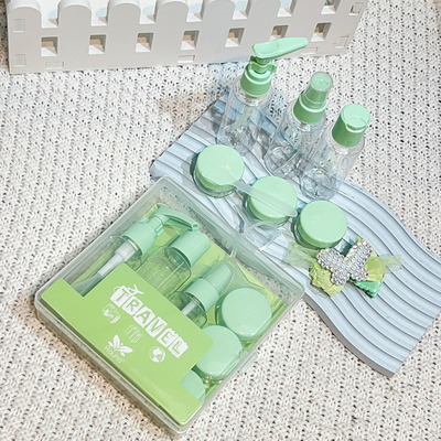Thiết kế Voguish 7 mảnh Nhựa du lịch 50ml Chiếc chai được sử dụng cho gói chăm sóc cá nhân