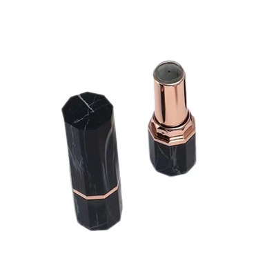 Elegant Sexangle Plastic Lipstick Cases Empty Cosmetic Container màu đen hoặc trắng