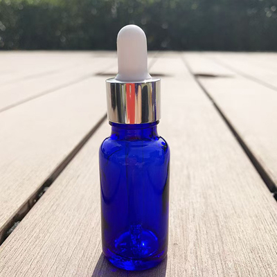 Matt Blue tinh dầu chai kính rỗng tái sử dụng và tái chế