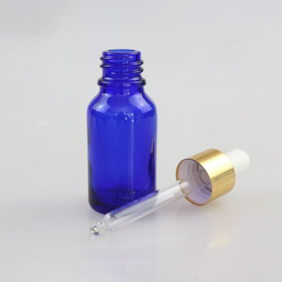 Matt Blue tinh dầu chai kính rỗng tái sử dụng và tái chế