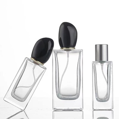 chai nước hoa kính hình vuông với 50ml 100ml dung lượng và đặc biệt không đều hình nắp