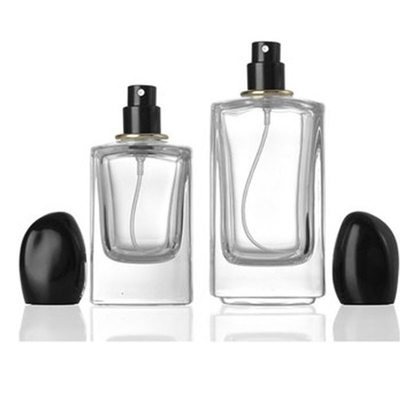 chai nước hoa kính hình vuông với 50ml 100ml dung lượng và đặc biệt không đều hình nắp