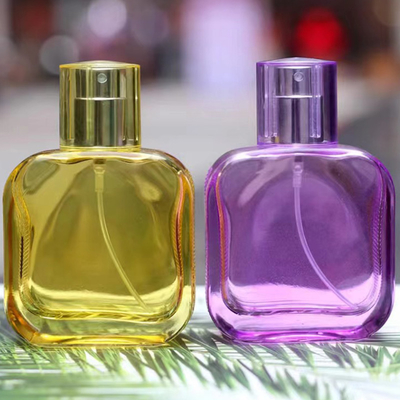 30ML chai nước hoa thủy tinh màu với máy phun toàn bộ bộ gói trống cho nước hoa