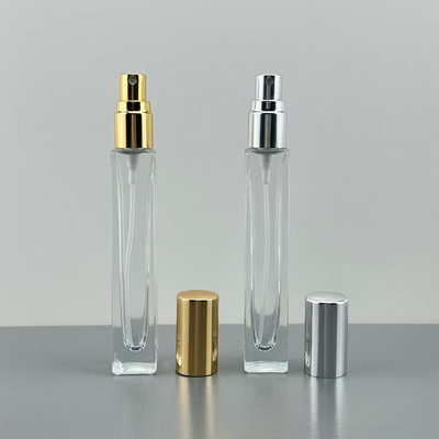 10ml chai nước hoa thủy tinh tùy chỉnh với bơm phun và trên nắp