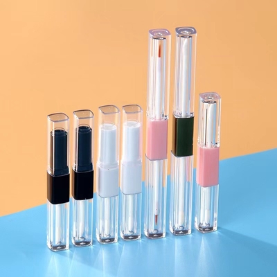 1.2ml & 2.5ml nhựa hình vuông Slim môi bóng ống hai đầu với màu sắc tùy chỉnh