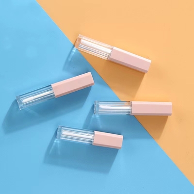 Nhựa màu hồng 1.2ml ống sơn môi chứa trống với màu sắc tùy chỉnh