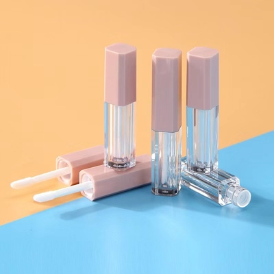 Nhựa màu hồng 1.2ml ống sơn môi chứa trống với màu sắc tùy chỉnh