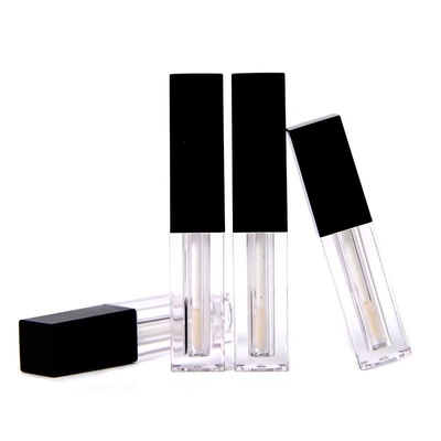 Chuỗi bóng môi rỗng hình vuông được cá nhân hóa màu đen và trong suốt với dung lượng 1,2ml