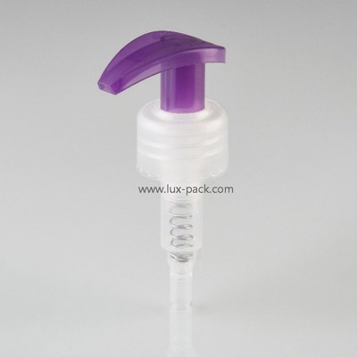 24/410 28/410 Máy bơm kem dưỡng da với công tắc trái-bên phải Vật liệu PP nhựa và nút khép